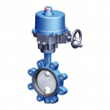 Series 013 with electric rotary actuator OM - Butterfly valve with threaded eyelets and electric rotary actuator OM