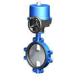 Series 012 with electric rotary actuator OM - Butterfly valve with elongated eyelets and electric rotary actuator OM