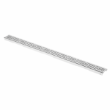 TECEdrainline design rust  "organic " stainless steel polit/stainless steel brushed - for shower channel, straight